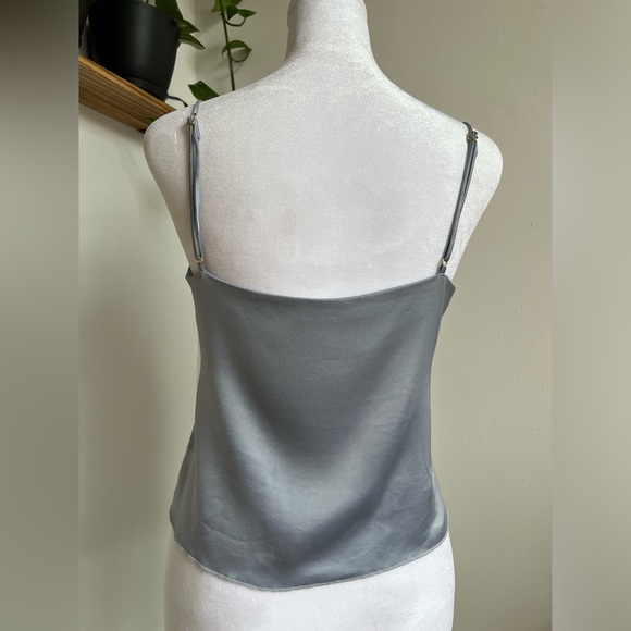 Nanushka Elia Button Down Blue Satin Charmeuse Camisole Size XS - Picture 9 of 15